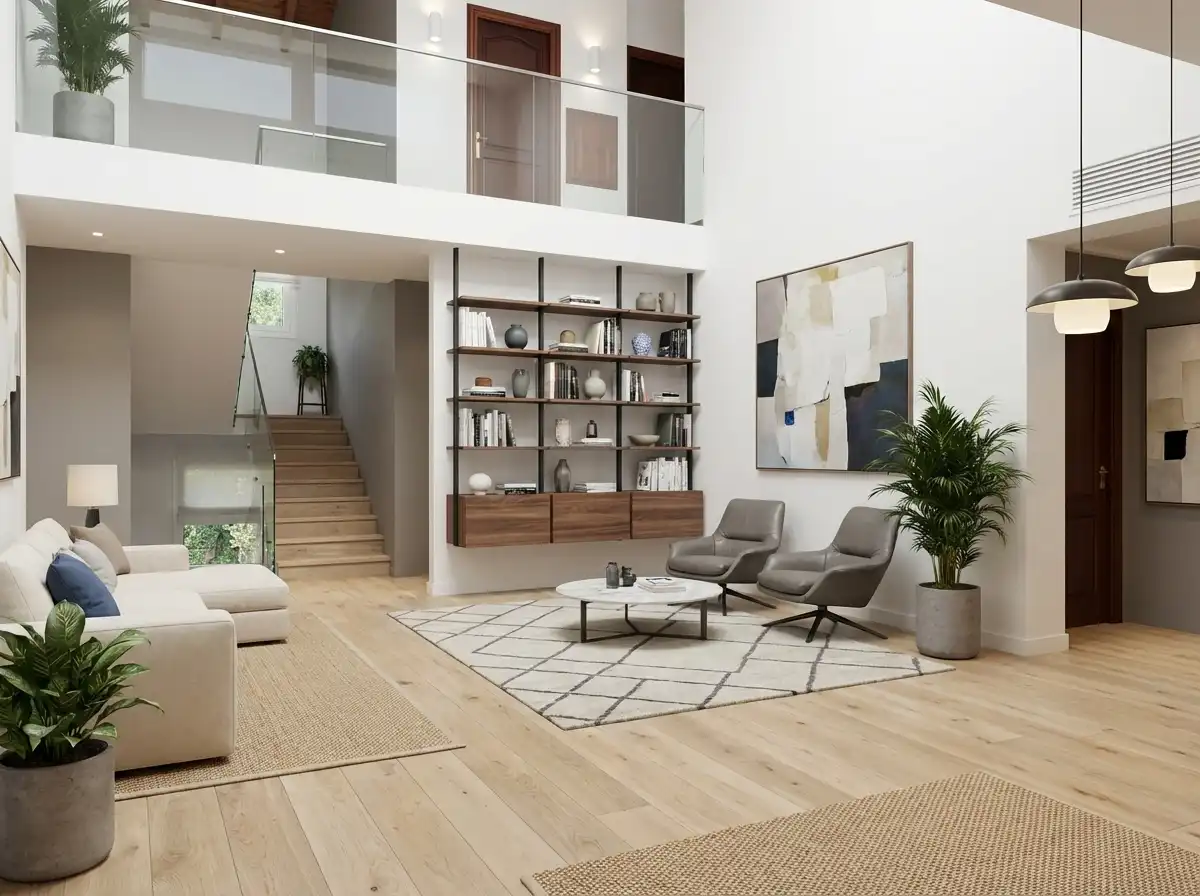 Sala d'estar de Casa o xalet en venda en Sant Cugat del Vallès amb Aire condicionat, Calefacció i Jardí privat