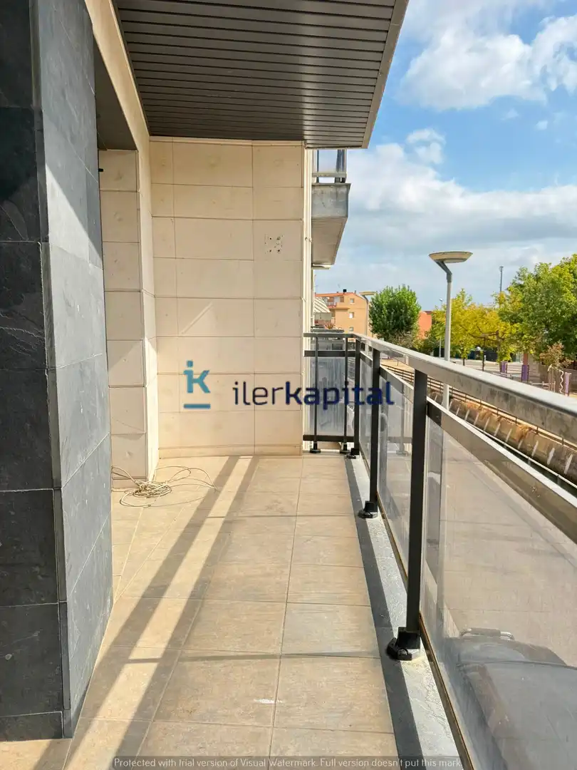 Balcony of Flat for rent in Rosselló  with Heating