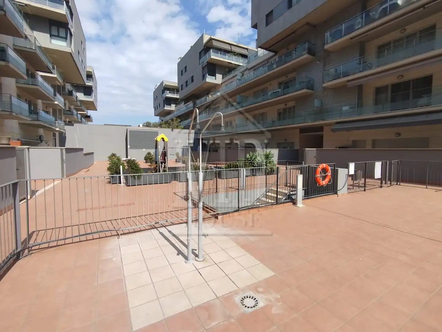 Parking of Flat for sale in Badalona  with Air Conditioner, Heating and Furnished