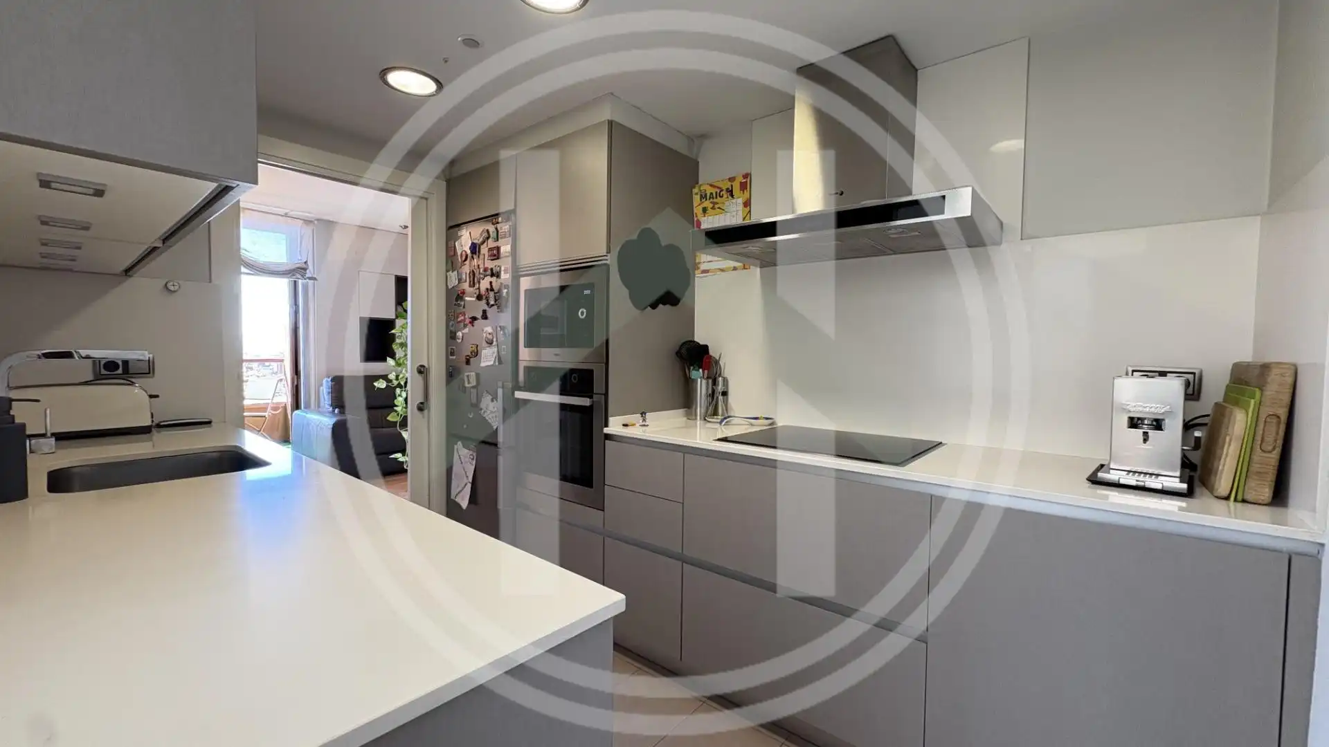 Kitchen of Flat for sale in Granollers  with Heating, Parquet flooring and Balcony