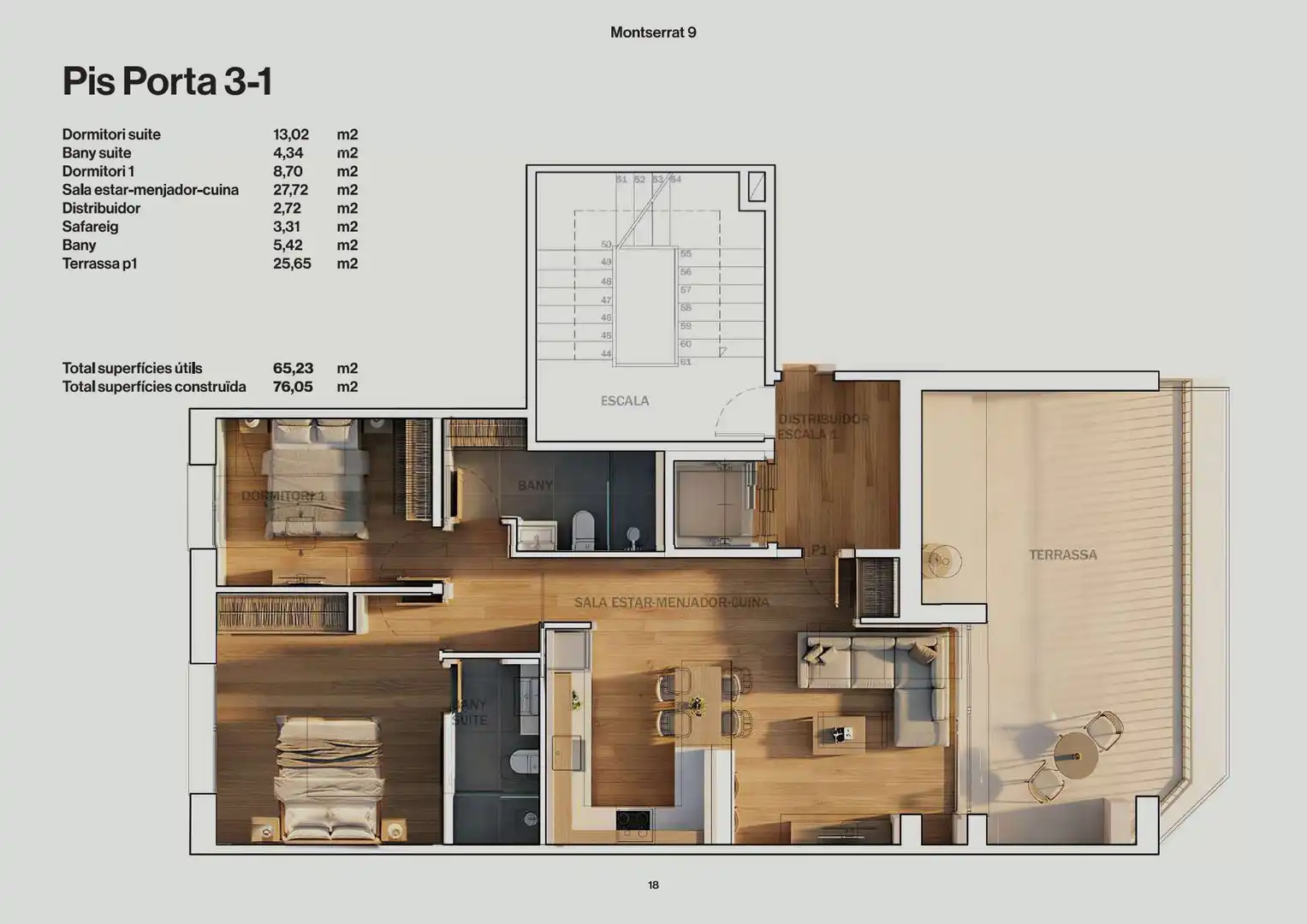 Penthouse mit Aufzug zum Verkauf in Rambla de Montserrat 9, imagen 2