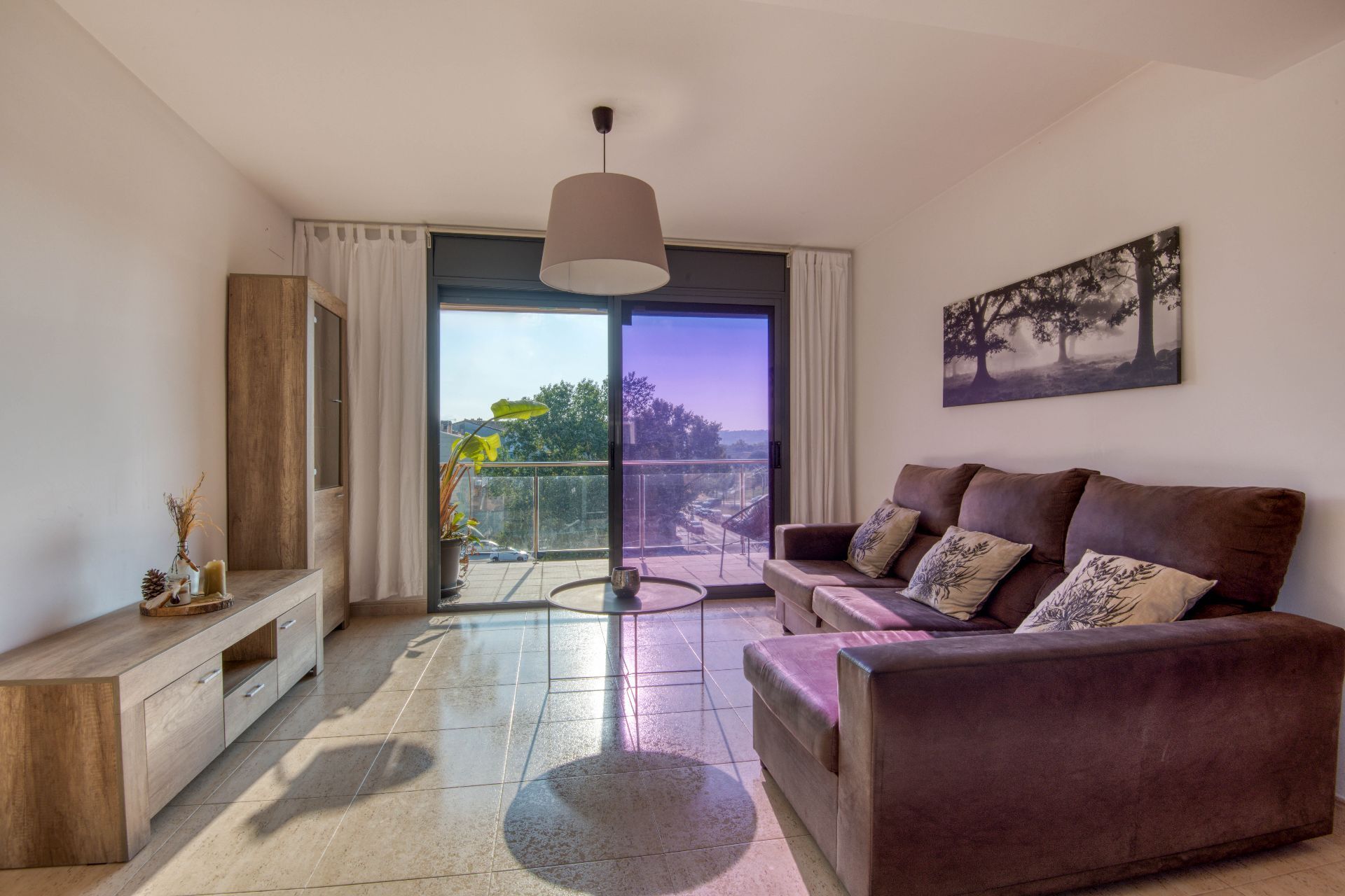 Sala d'estar de Apartament en venda en Santa Cristina d'Aro amb Calefacció, Terrassa i Piscina comunitària