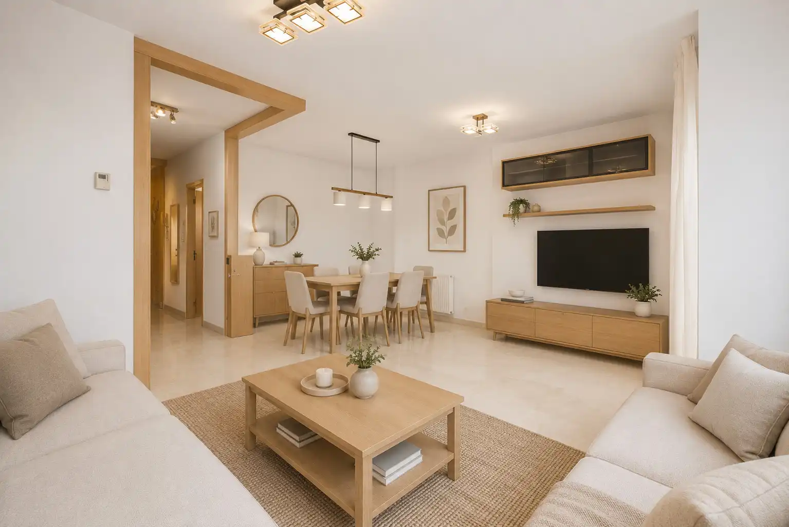 Sala de estar de Casa adosada en venta en Las Rozas de Madrid