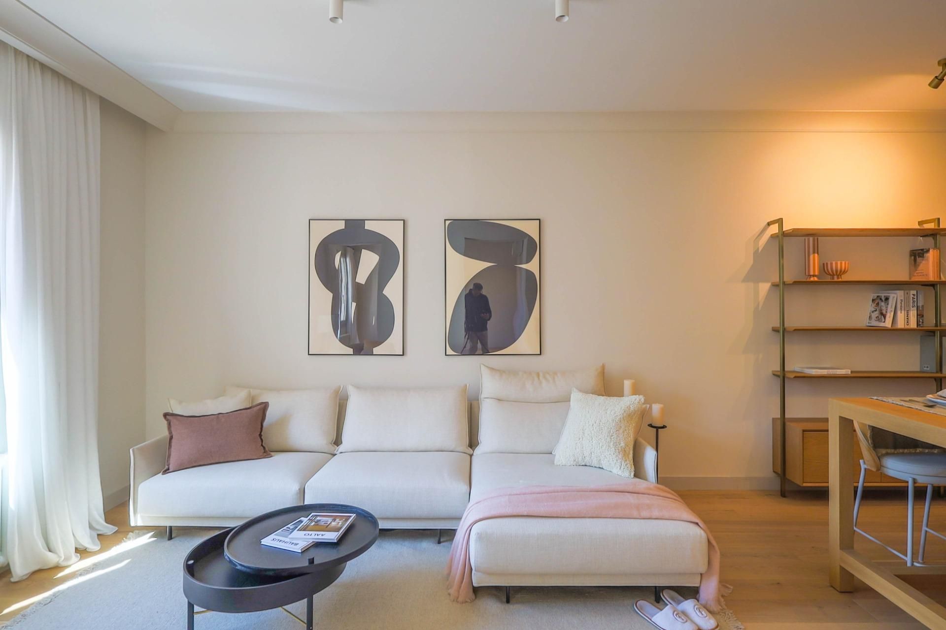 Sala de estar de Piso en venta en  Barcelona Capital con Aire acondicionado, Calefacción y Balcón