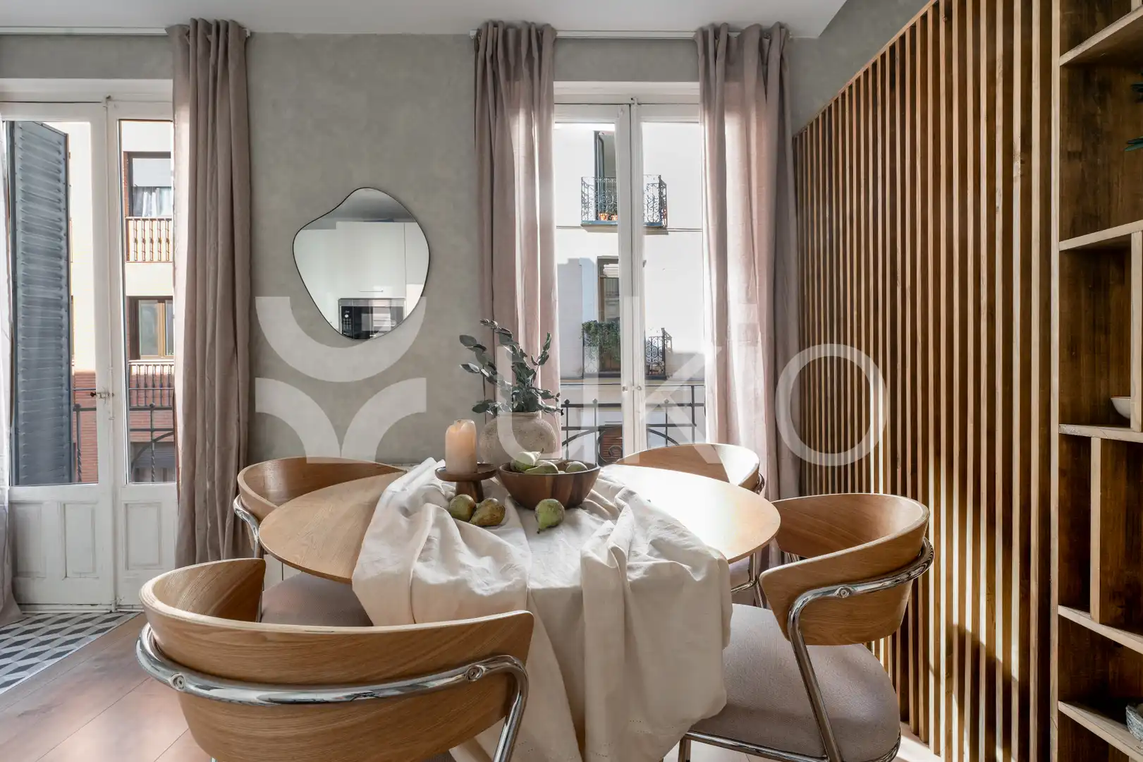 Comedor de Apartamento de alquiler en Madrid con Aire acondicionado, Calefacción y Amueblado