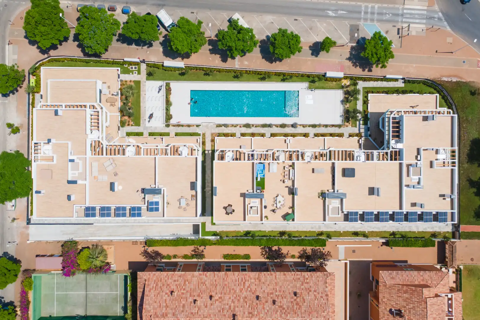 Piscina de Apartamento de alquiler en Jávea / Xàbia con Aire acondicionado, Calefacción y Parquet