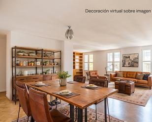 Dining room of Flat to rent in  Madrid Capital  with Air Conditioner, Heating and Swimming Pool