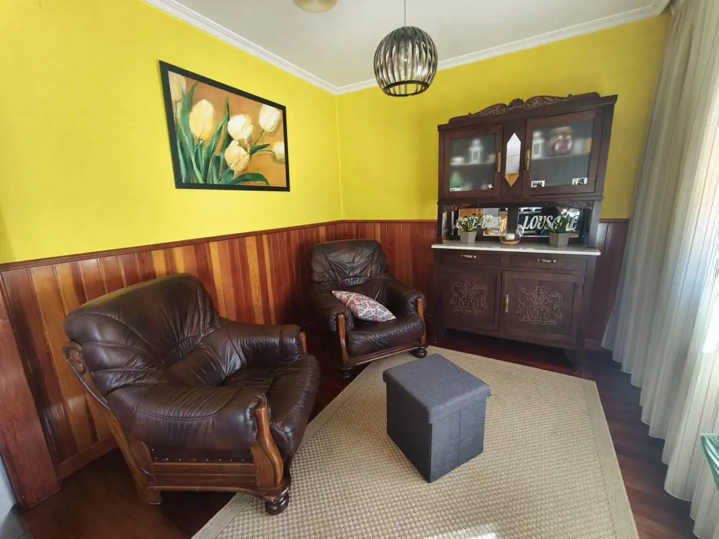 Sala d'estar de Casa o xalet en venda en Lousame amb Aire condicionat, Calefacció i Terrassa