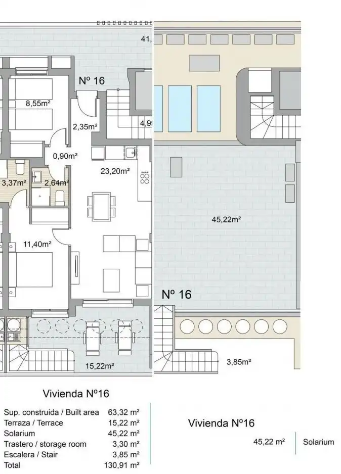 Ático con piscina en venta en Pilar de la Horadada ciudad, imagen 6