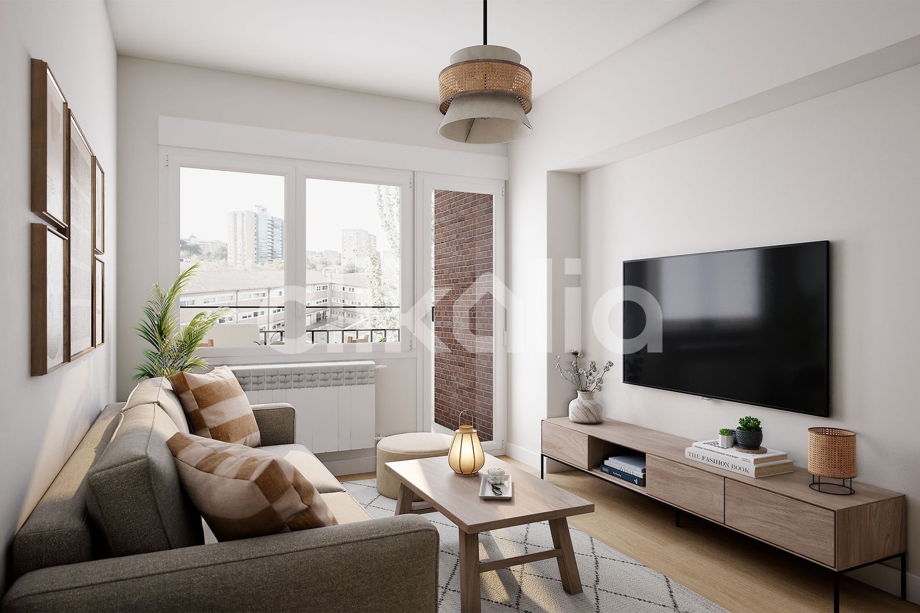 Living room of Flat for sale in  Madrid Capital  with Air Conditioner, Heating and Terrace