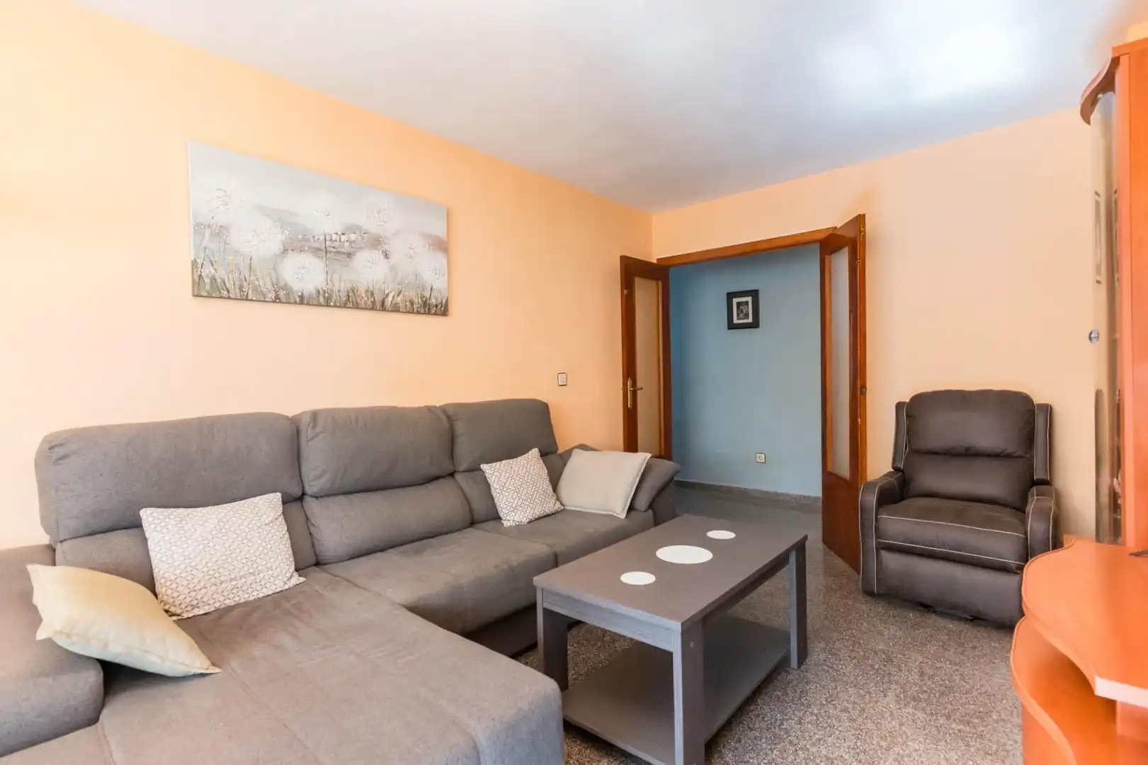 Sala d'estar de Pis en venda en Murcia amb Aire condicionat, Traster i Balcó