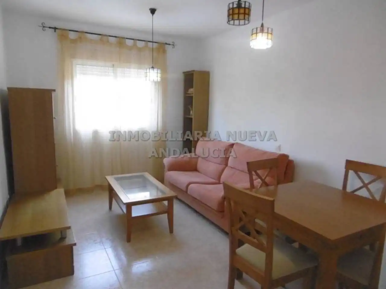 Sala de estar de Piso de alquiler en Huércal de Almería con Amueblado y Piscina comunitaria