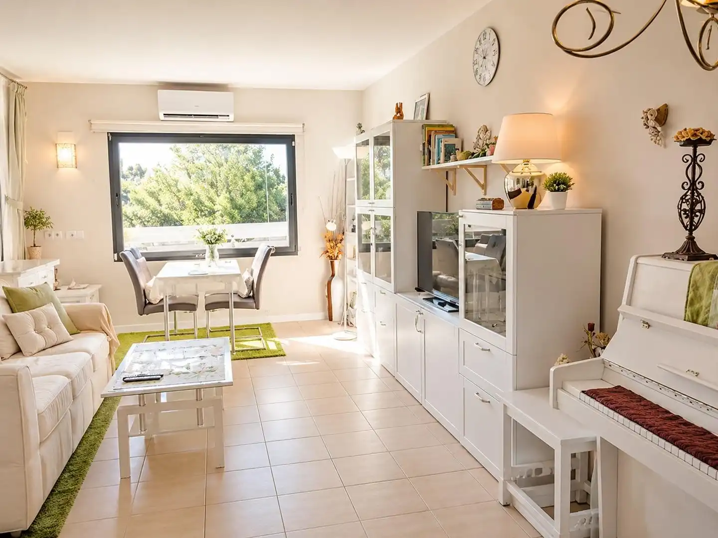 Wohnzimmer von Wohnung zum Verkauf in Murcia mit Klimaanlage, Heizung und Privatgarten