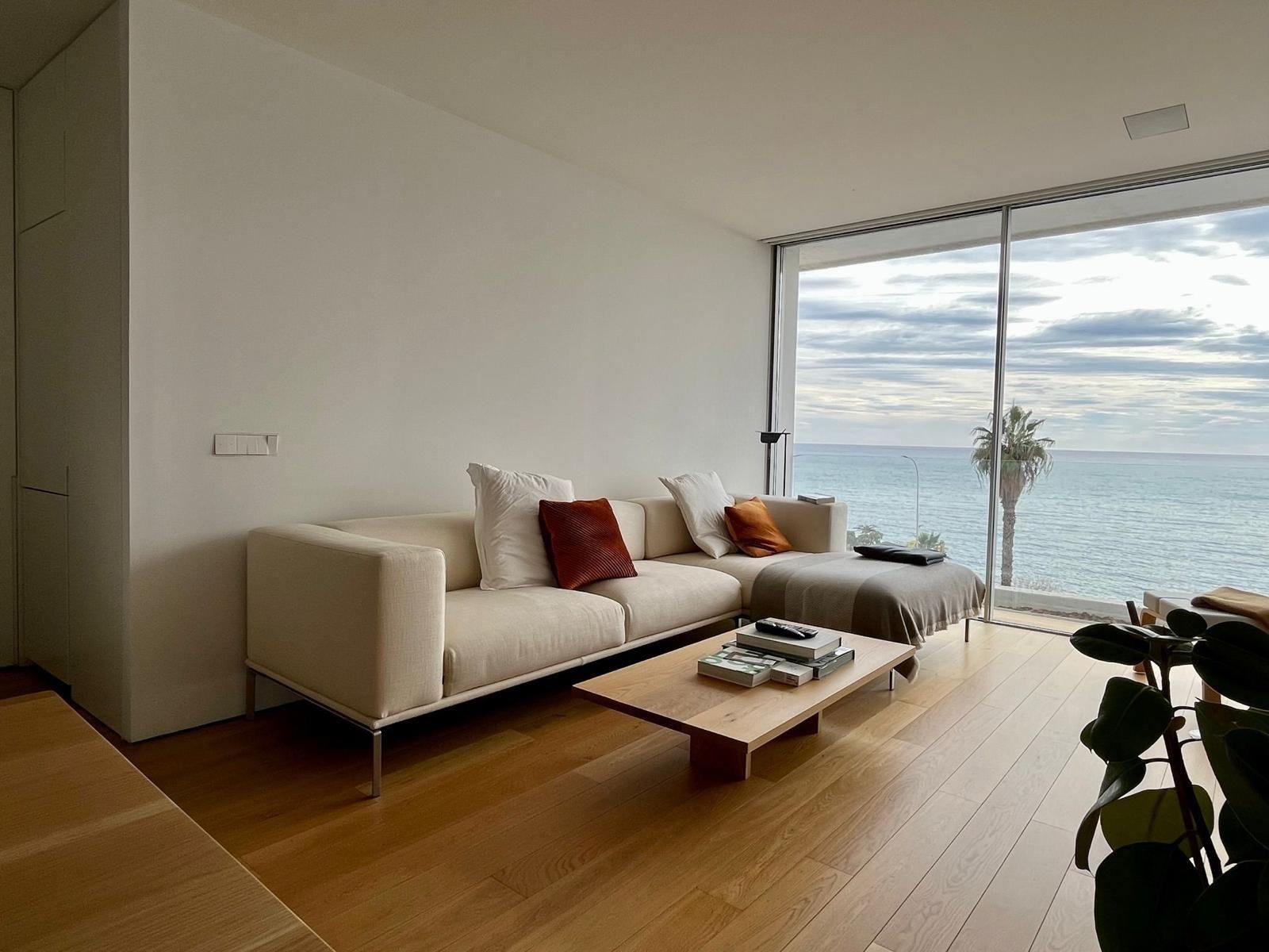Sala d'estar de Estudi de lloguer en Málaga Capital amb Piscina comunitària