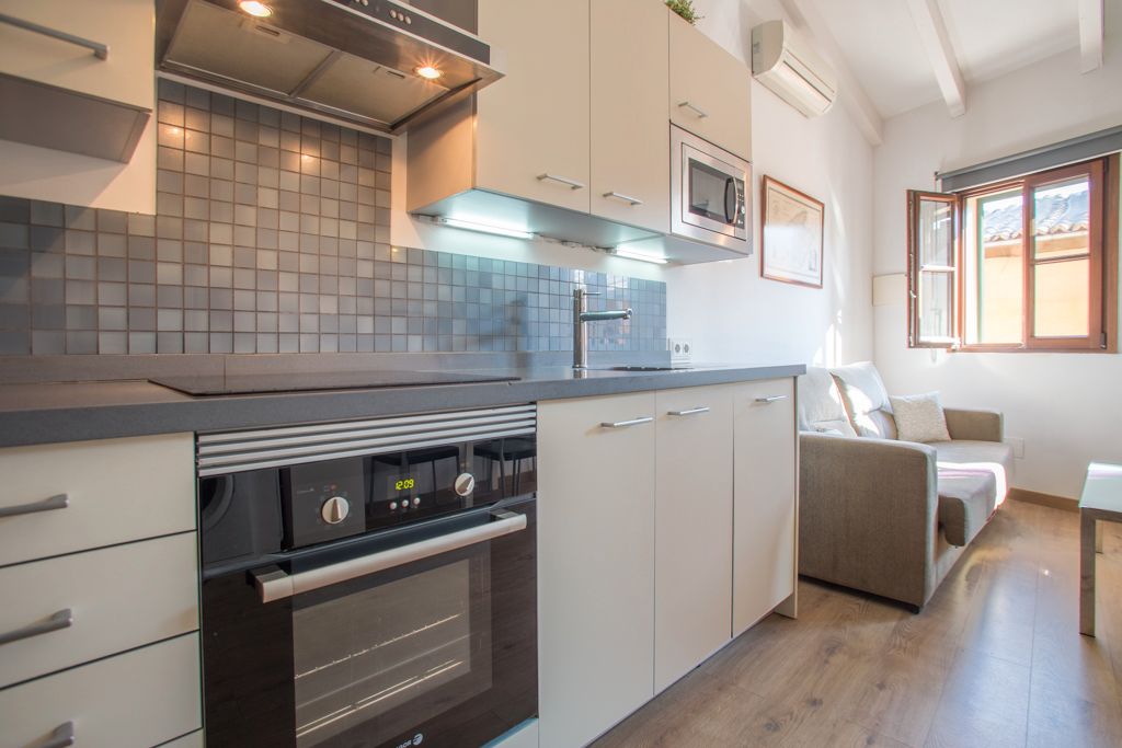 Kitchen of Apartment to rent in  Palma de Mallorca  with Air Conditioner, Heating and Parquet flooring