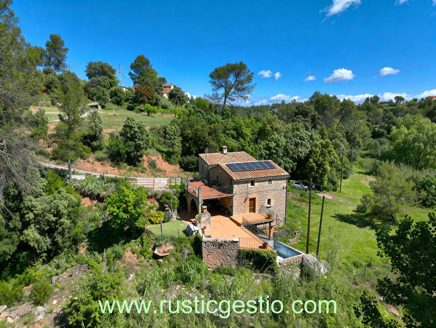 Garden of Country homes for sale in Sant Salvador de Guardiola  with Private garden, Terrace and Swimming Pool