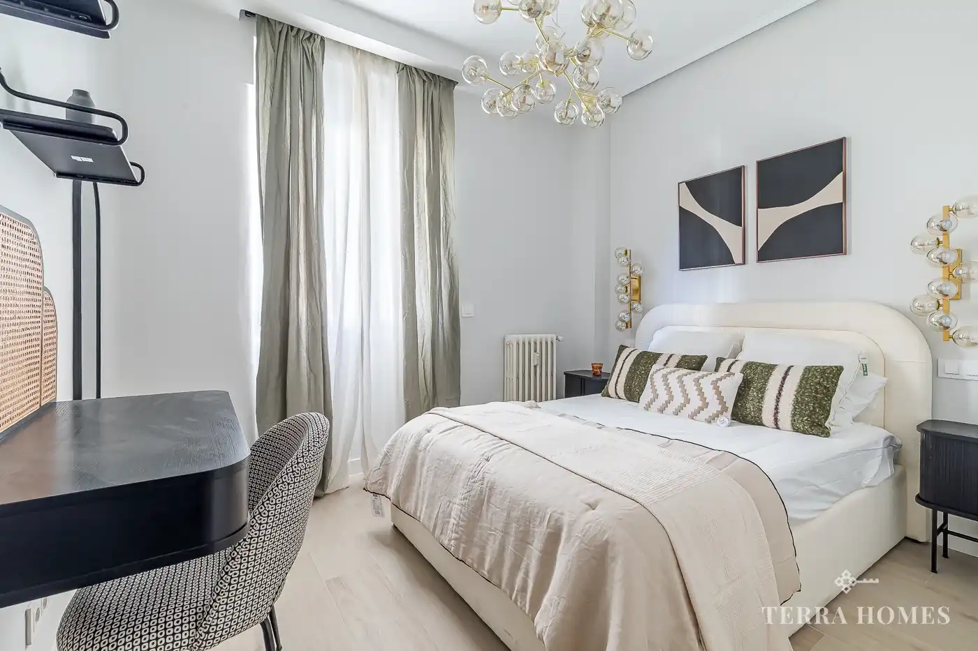 Habitación de Apartamento de alquiler en Madrid con Aire acondicionado, Amueblado y Internet