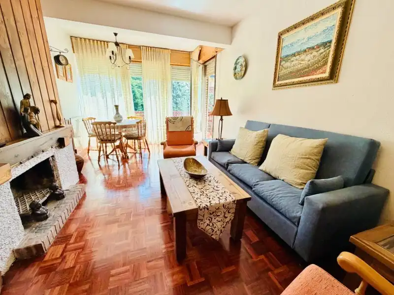 Living room of Flat for sale in El Espinar  with Heating, Parquet flooring and Terrace