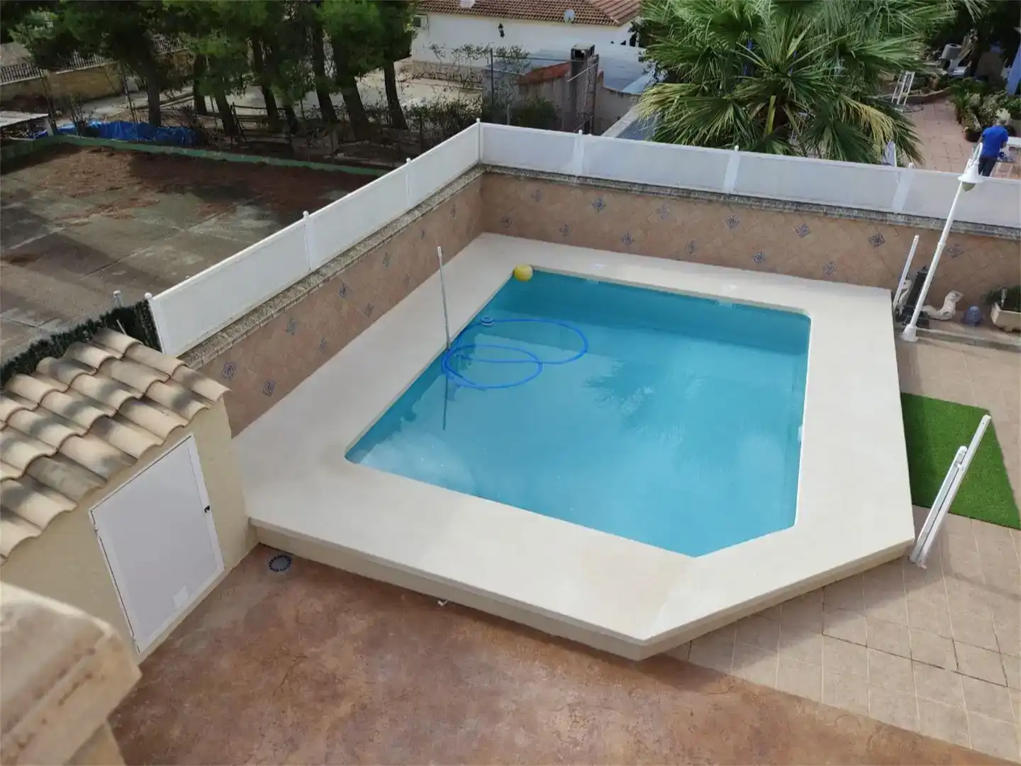 Piscina de Casa o xalet en venda en Yecla amb Aire condicionat, Jardí privat i Parquet