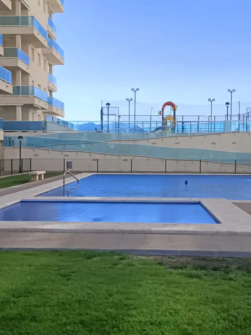 Swimming pool of Apartments for sale in Piles  with Air Conditioner, Terrace and Furnished