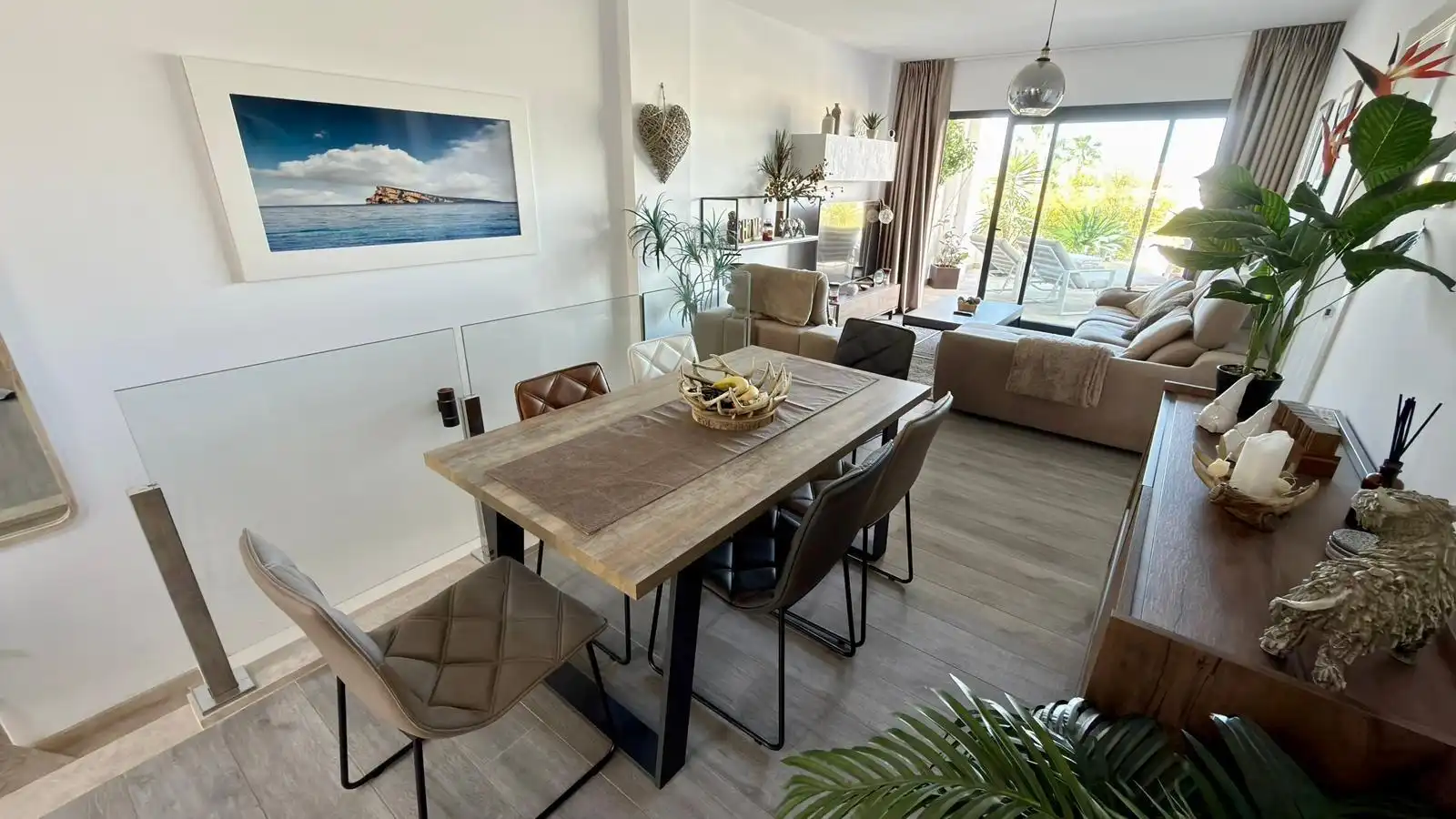 Esszimmer von Maisonette zum Verkauf in Finestrat mit Klimaanlage, Heizung und Privatgarten