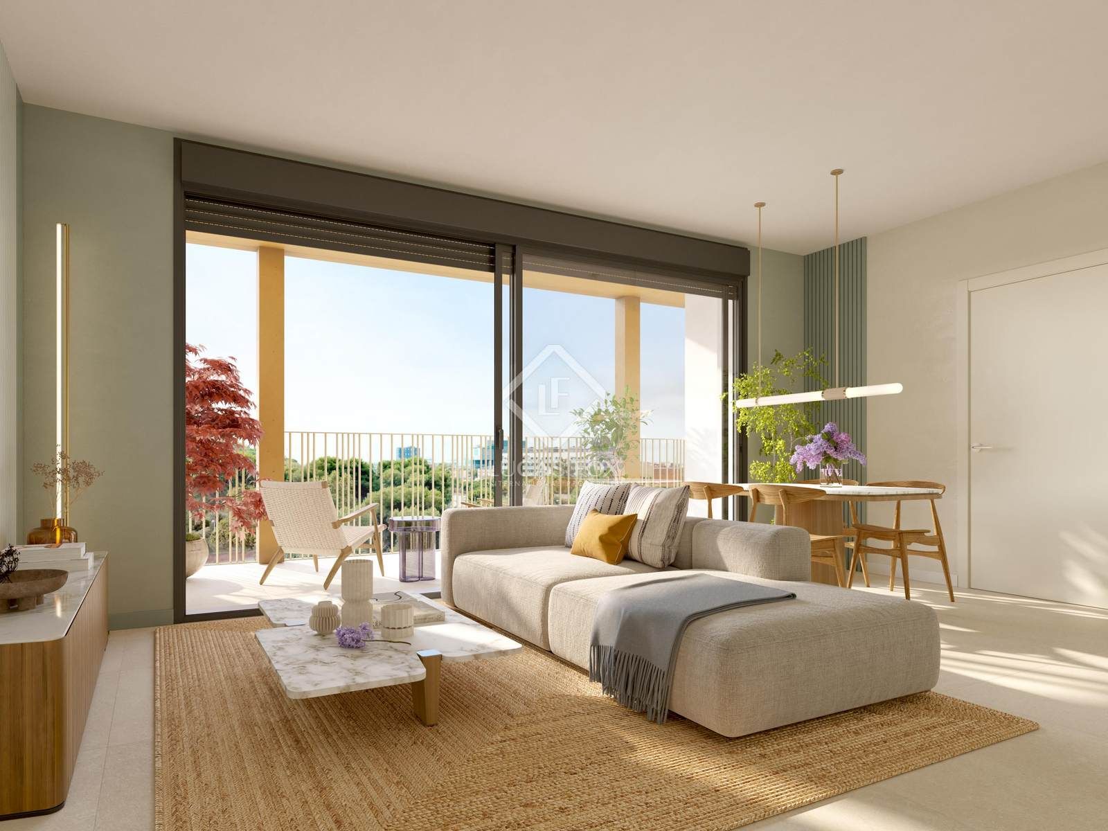 Living room of Flat for sale in  Barcelona Capital  with Air Conditioner, Terrace and Storage room
