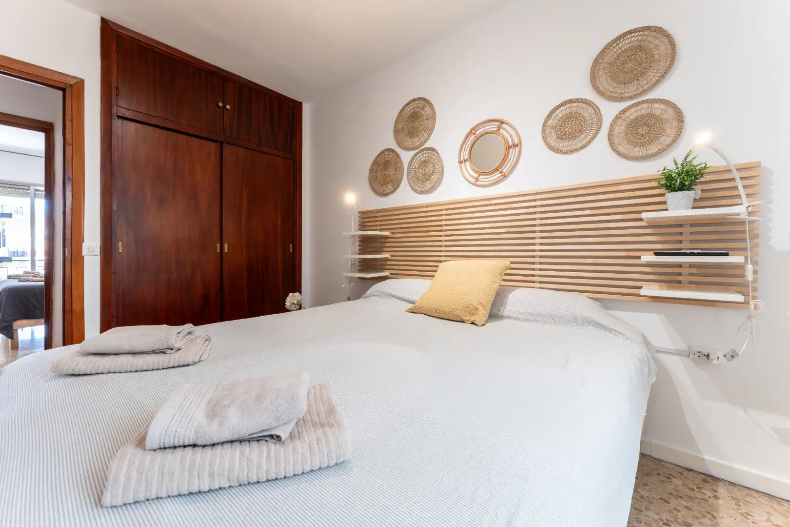 Schlafzimmer von Wohnung zum Verkauf in Málaga mit Klimaanlage, Heizung und Terrasse