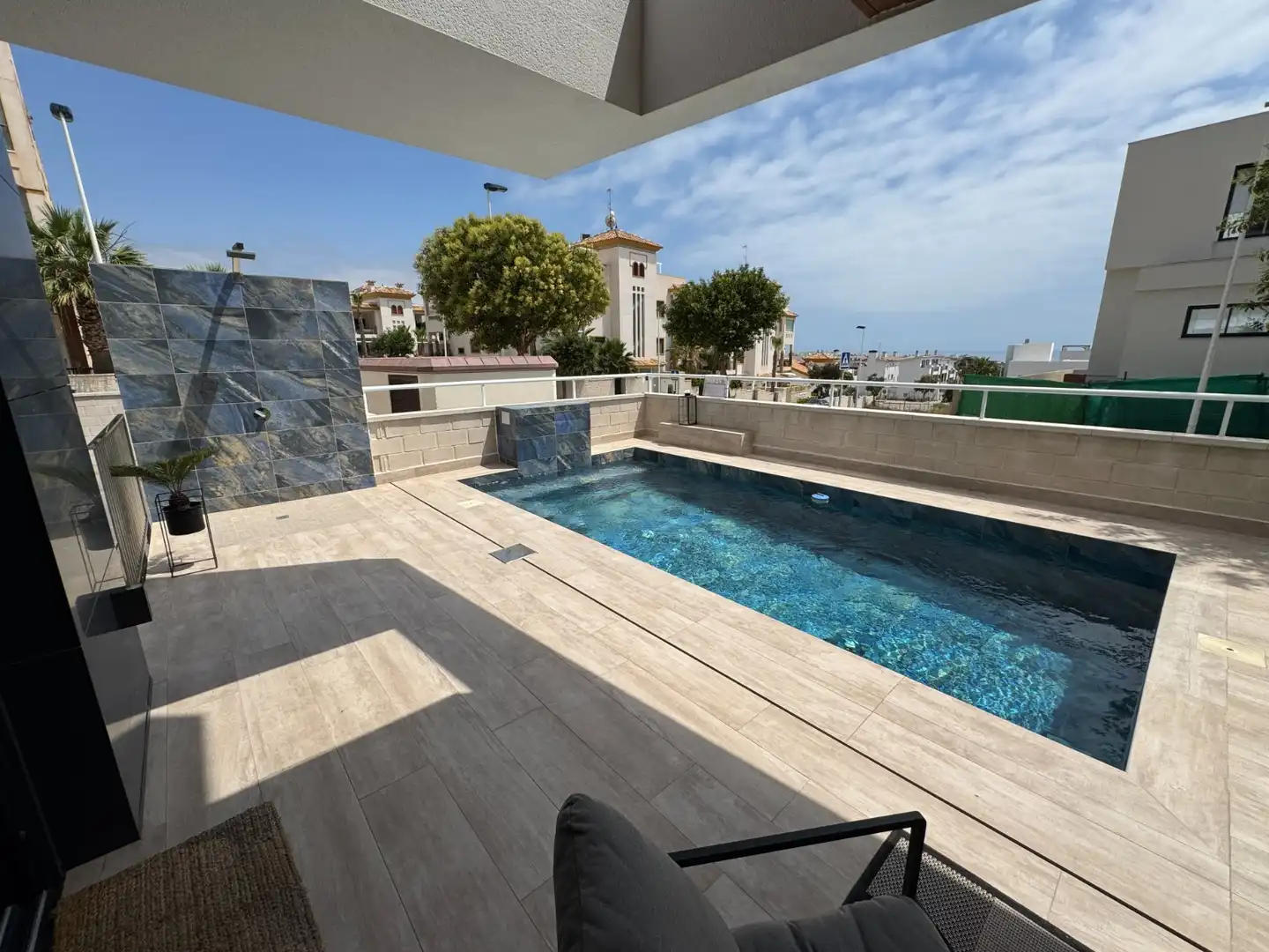 Swimming pool of Flat for sale in Guardamar del Segura  with Air Conditioner, Private garden and Terrace
