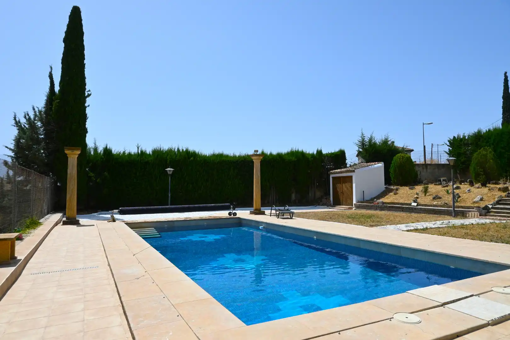 Piscina de Casa o xalet en venda en Las Gabias amb Jardí privat, Terrassa i Traster