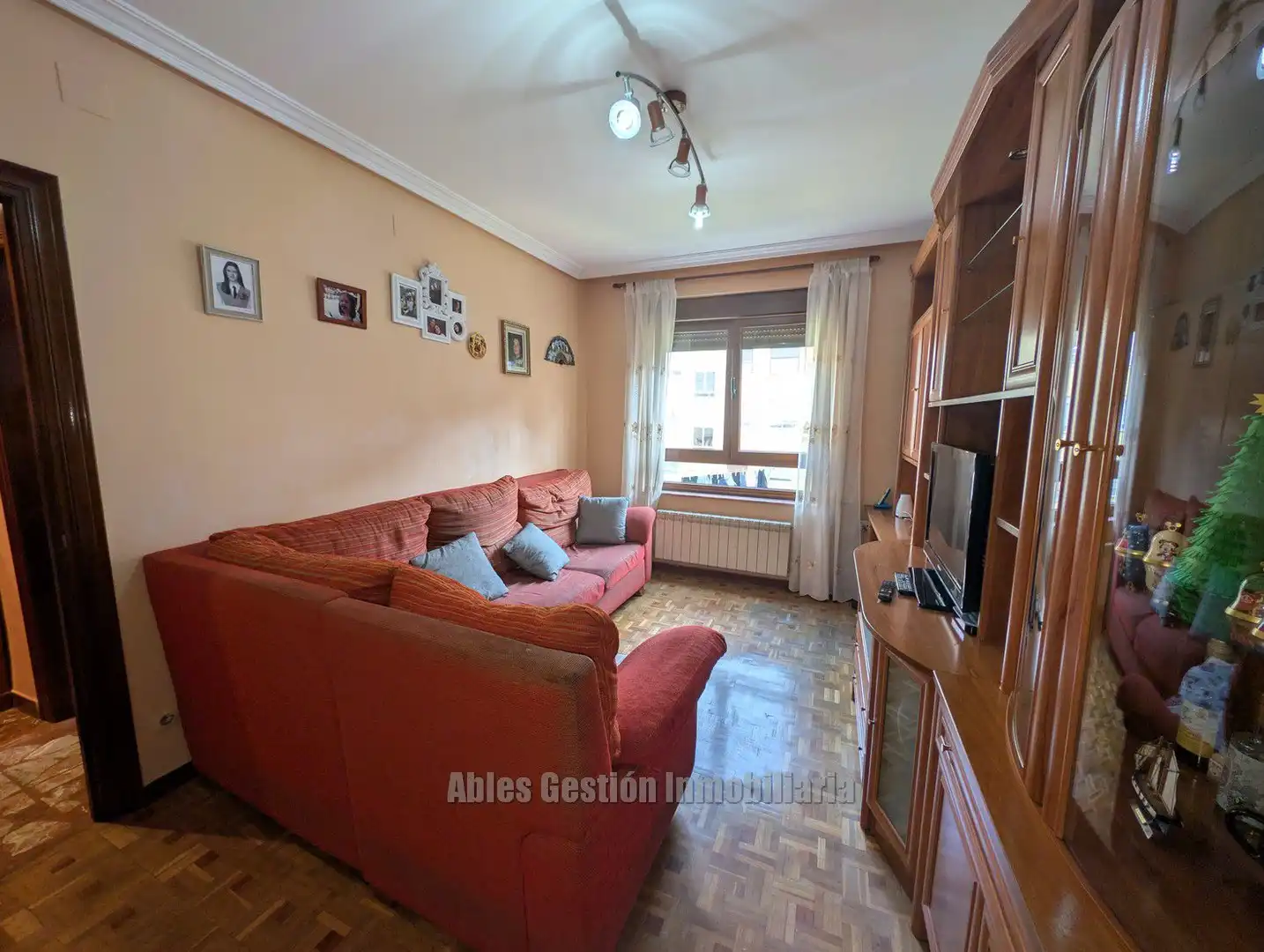 Wohnzimmer von Wohnung zum Verkauf in Mieres (Asturias) mit Heizung, Parkett und Abstellraum