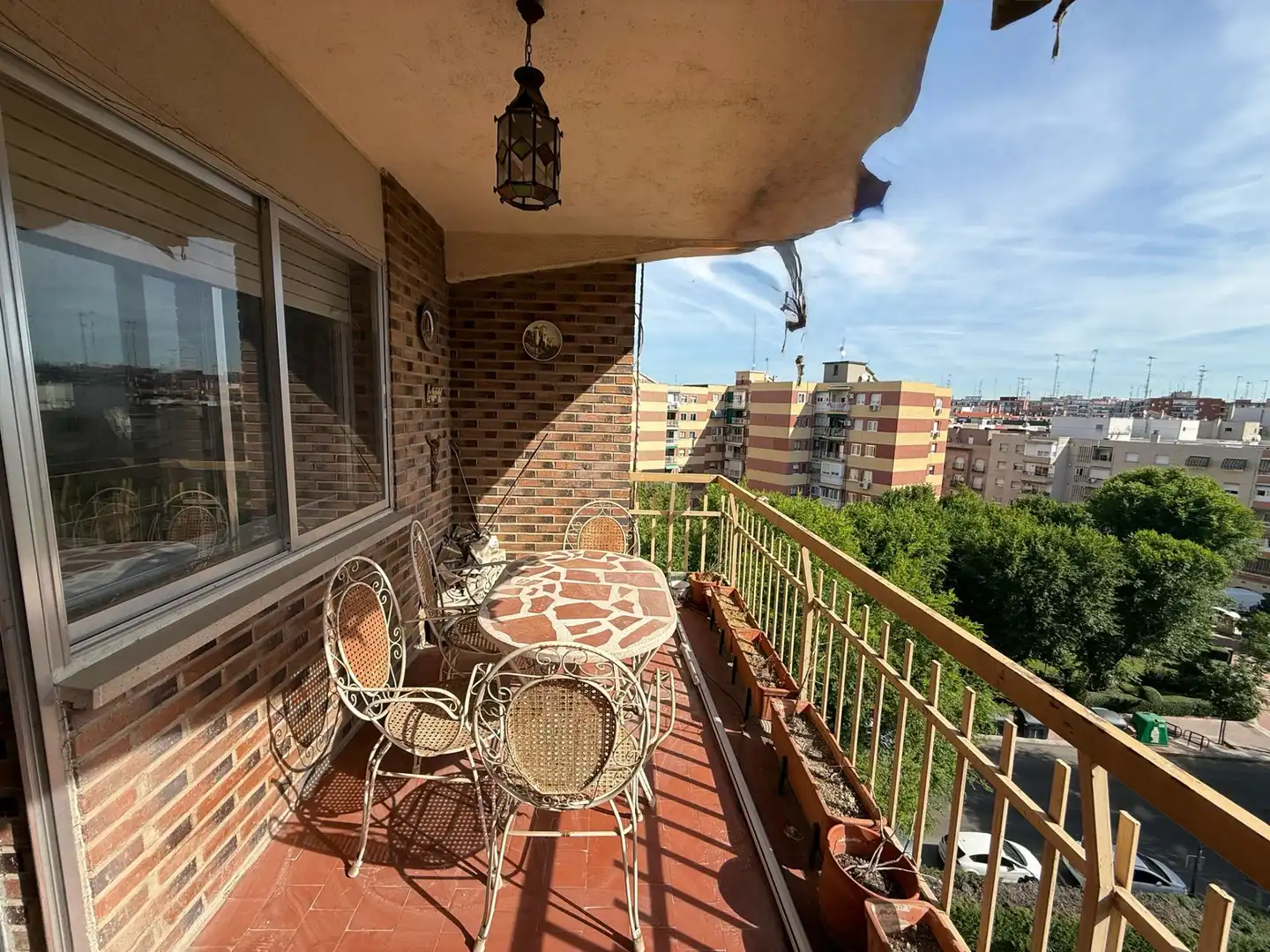 Terrasse von Wohnung zum Verkauf in Móstoles mit Heizung, Parkett und Terrasse