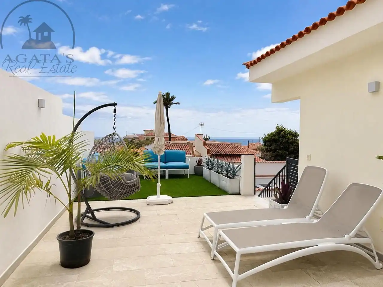 Terraza de Casa o chalet en venta en Los Realejos con Aire acondicionado, Jardín privado y Terraza