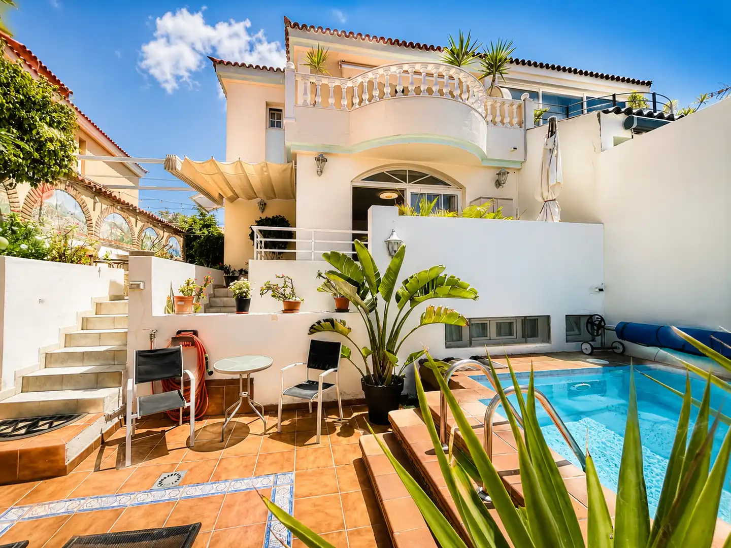 Terrassa de Casa o xalet en venda en San Bartolomé de Tirajana amb Aire condicionat, Jardí privat i Terrassa