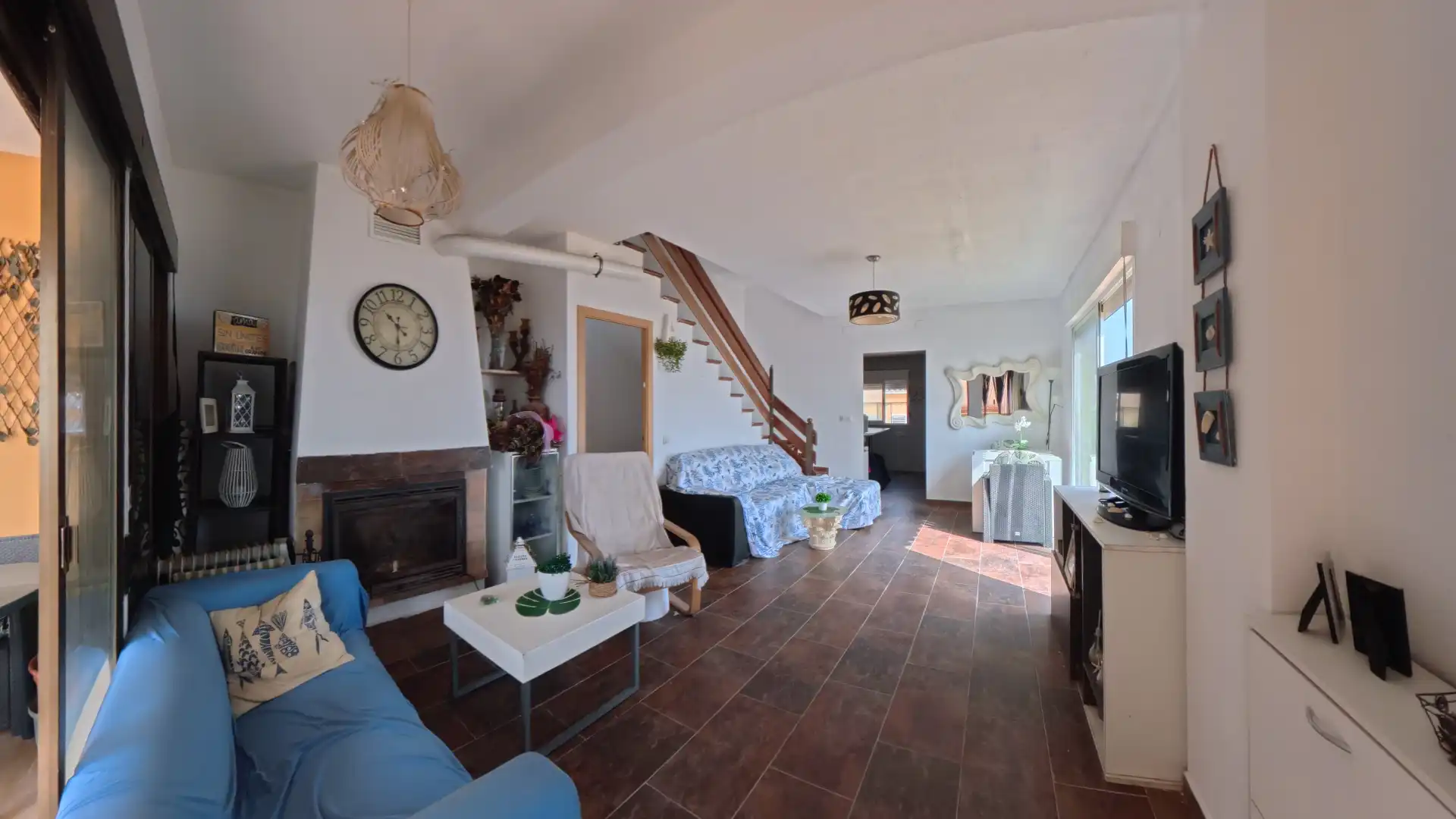 Sala de estar de Casa adosada en venta en Sueca con Aire acondicionado, Calefacción y Terraza