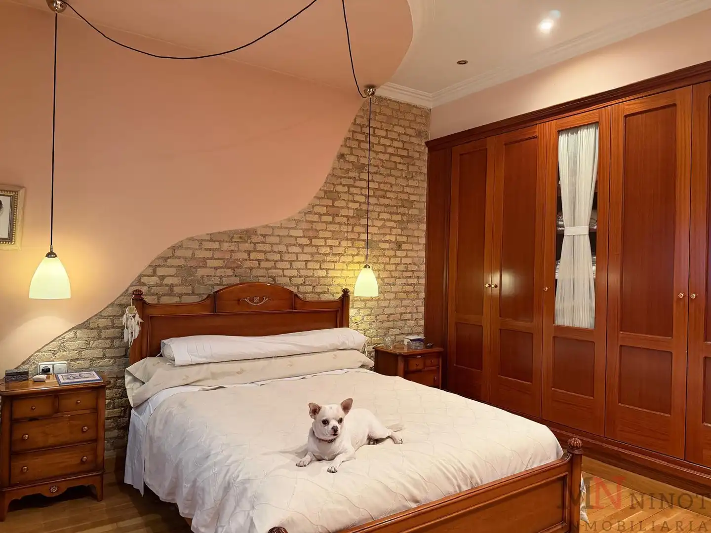 Bedroom of Flat for rent in Castellón de la Plana / Castelló de la Plana  with Heating, Parquet flooring and Furnished