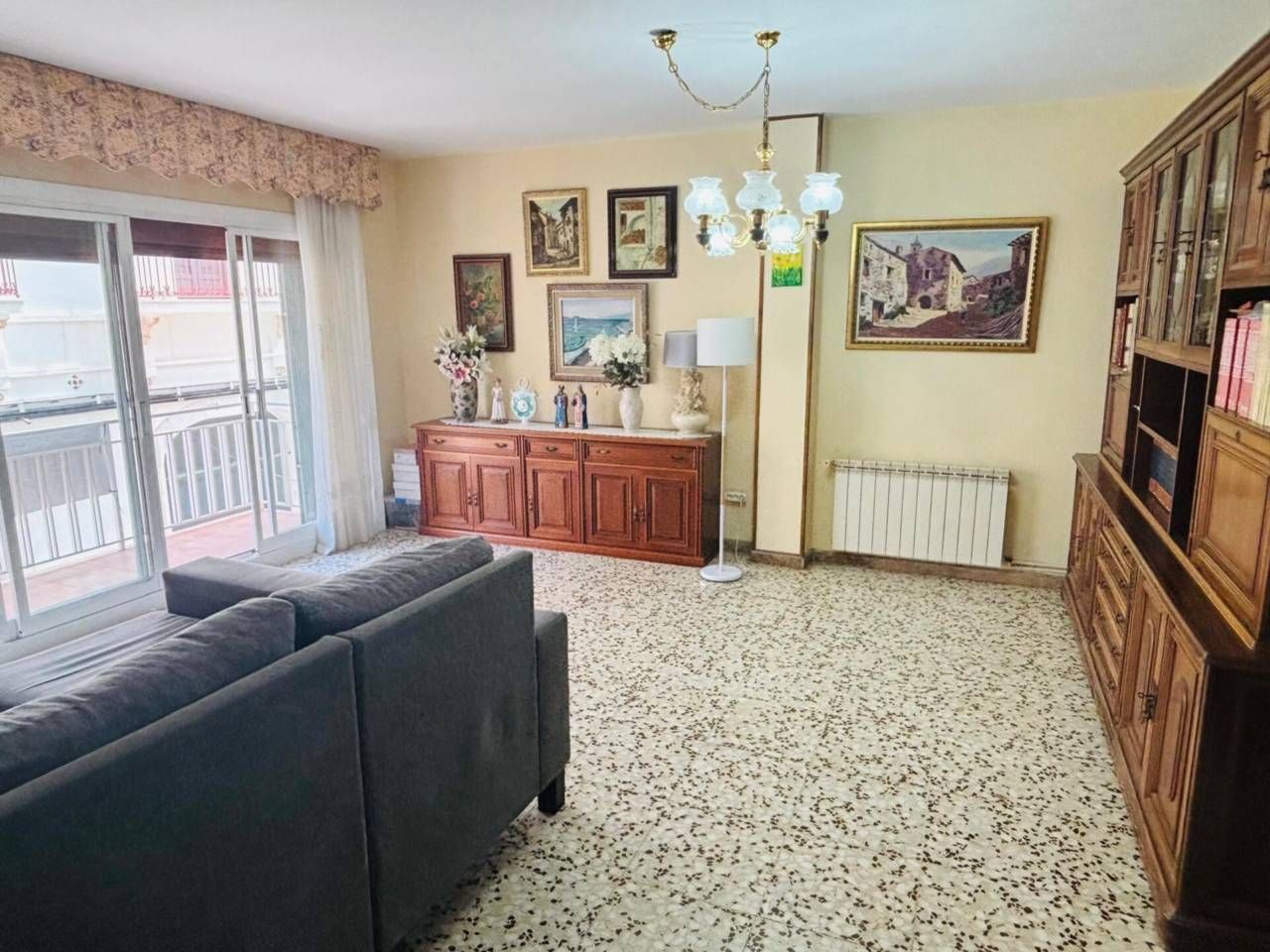 Living room of Flat for sale in Vilanova i la Geltrú  with Heating, Terrace and Balcony