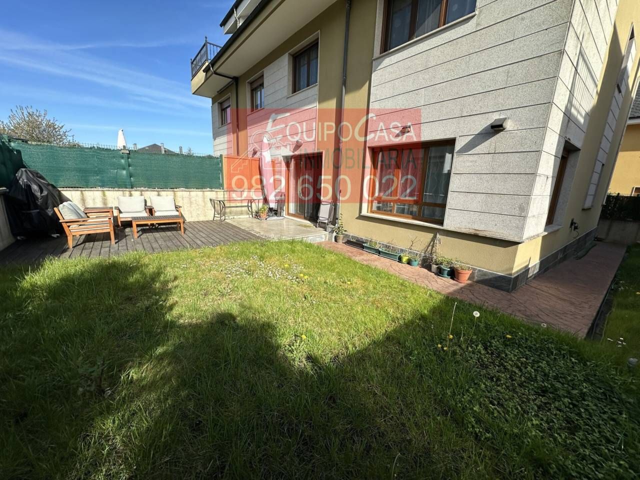 Garden of Single-family semi-detached for sale in Lugo Capital  with Heating, Private garden and Parquet flooring