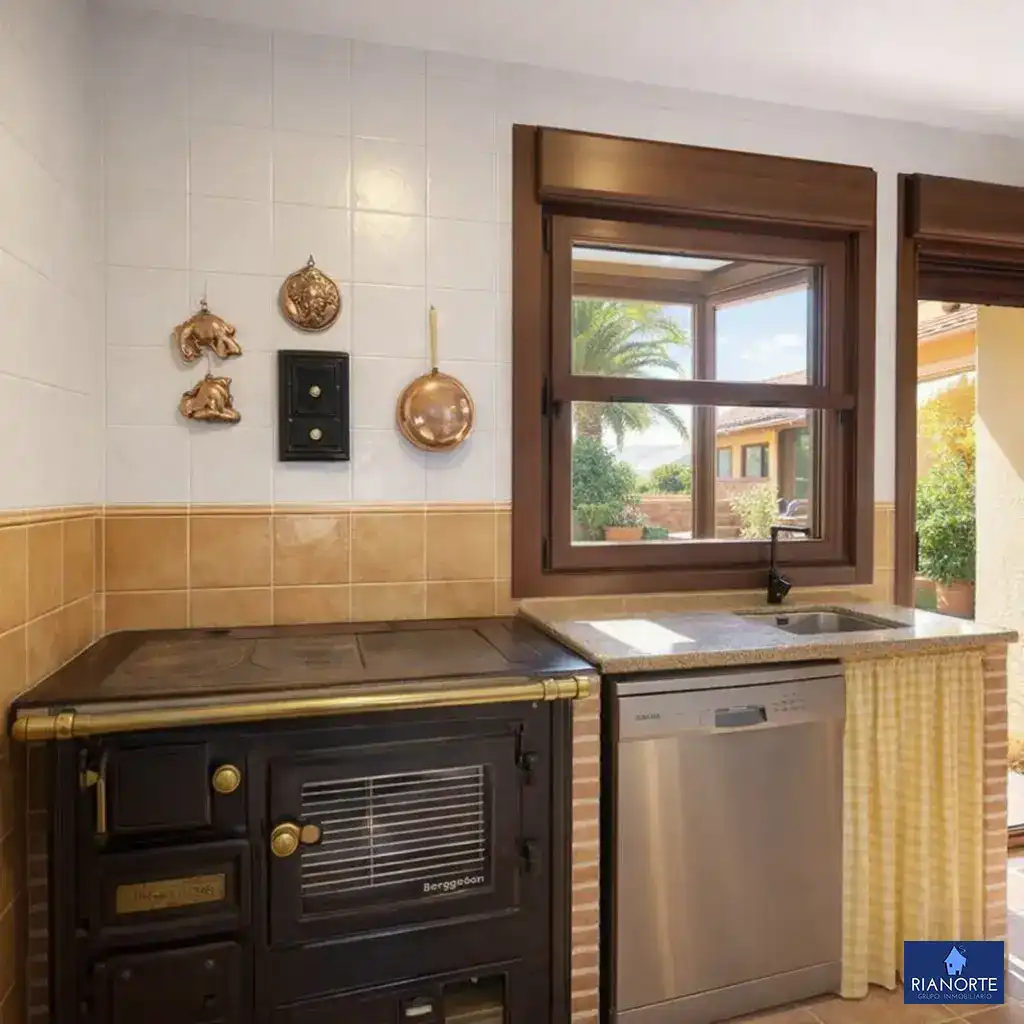 Cocina de Casa o chalet en venta en Gozón con Calefacción, Jardín privado y Terraza