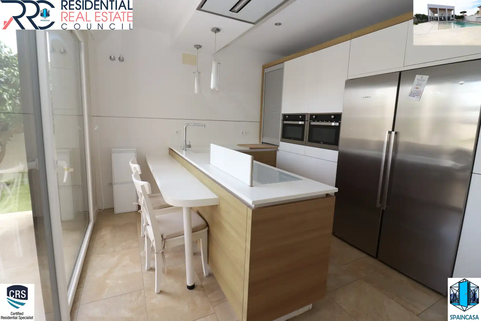 Cuina de Casa o xalet en venda en Aljaraque amb Aire condicionat, Traster i Piscina