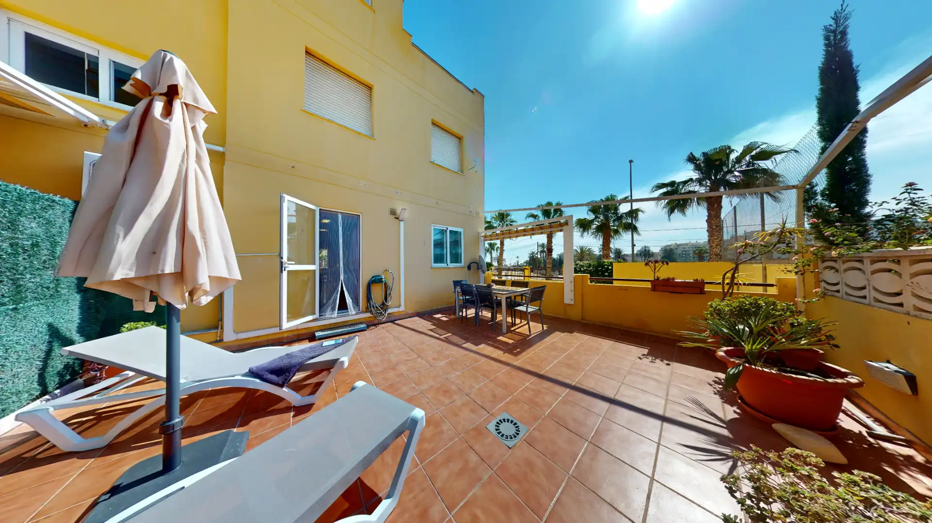 Terraza de Apartamento de alquiler en Dénia con Aire acondicionado, Calefacción y Terraza