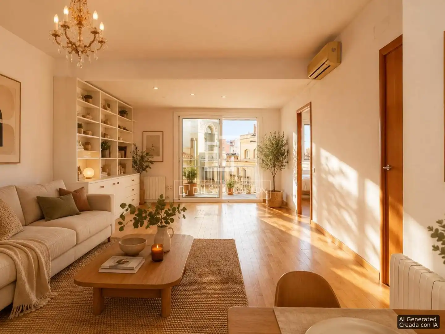 Sala de estar de Piso en venta en Barcelona con Aire acondicionado, Calefacción y Balcón