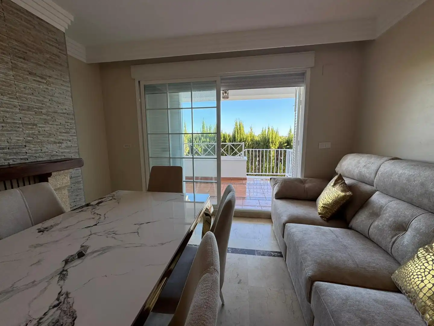 Esszimmer von Wohnung zum Verkauf in Marbella mit Klimaanlage, Terrasse und Balkon