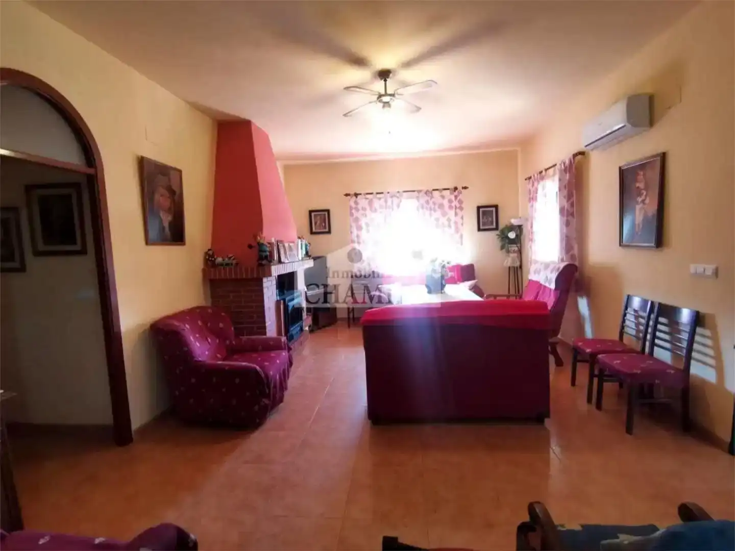 Sala de estar de Casa o chalet en venta en Magacela con Aire acondicionado y Piscina