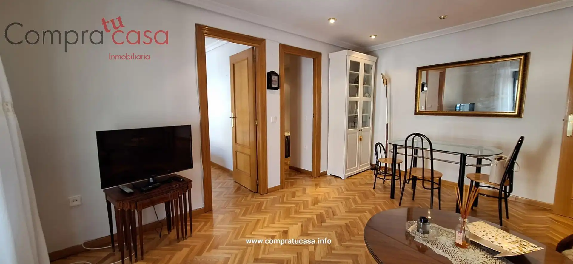 Wohnzimmer von Wohnung zur Miete in Trescasas mit Heizung, Parkett und Möbliert