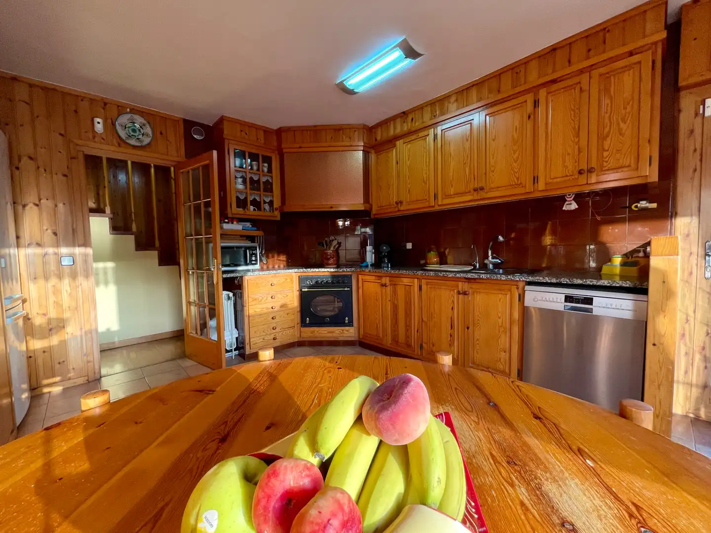 Cocina de Casa o chalet en venta en Sant Pau de Segúries con Aire acondicionado, Jardín privado y Terraza
