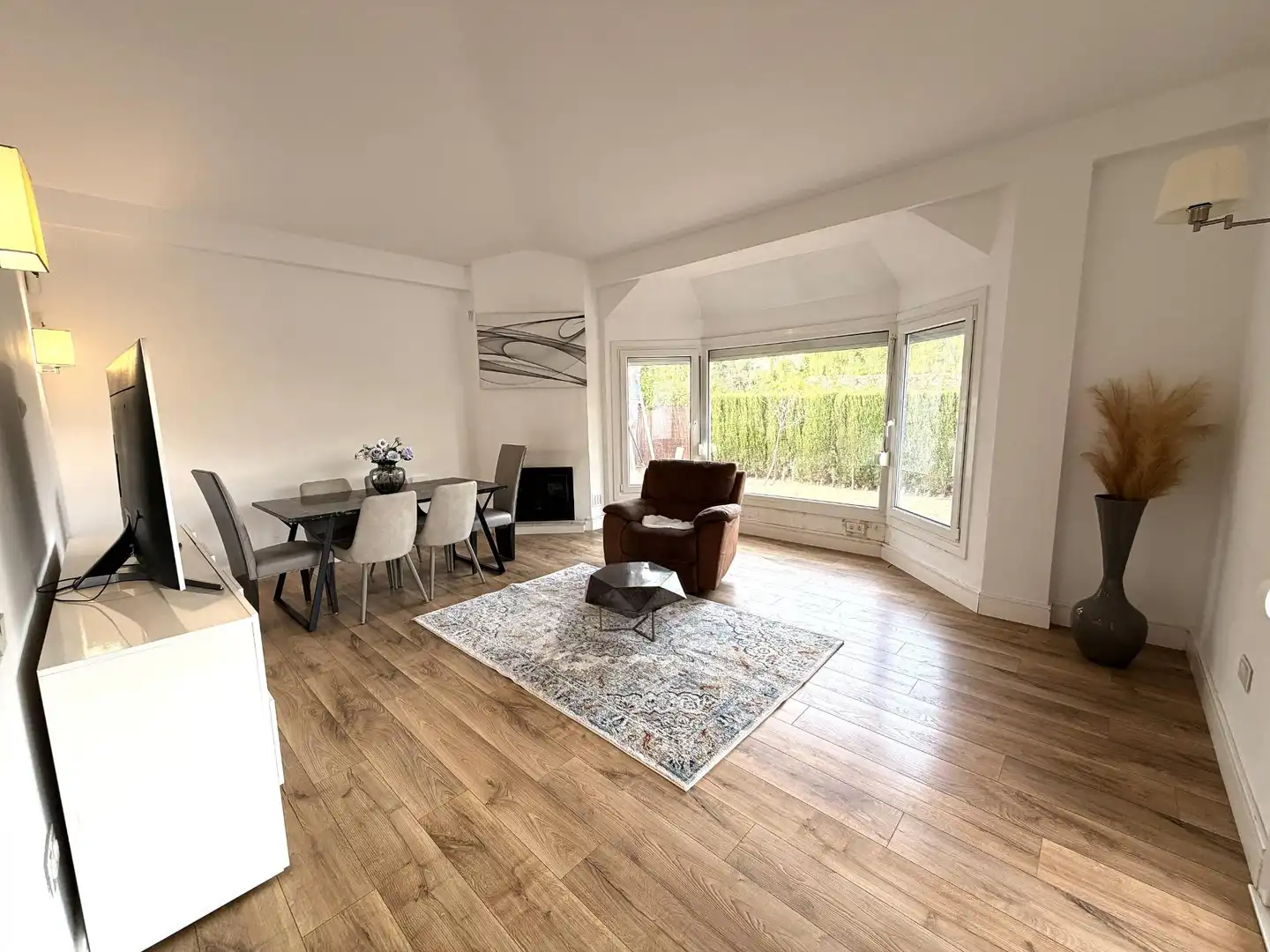 Wohnzimmer von Haus oder Chalet zum Verkauf in Benalmádena mit Klimaanlage, Heizung und Privatgarten