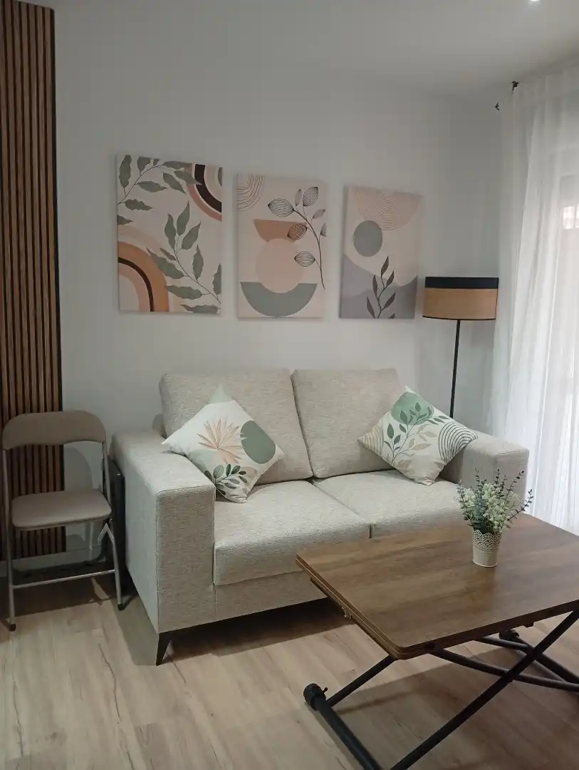 Sala d'estar de Estudi de lloguer en Granada amb Aire condicionat, Calefacció i Moblat
