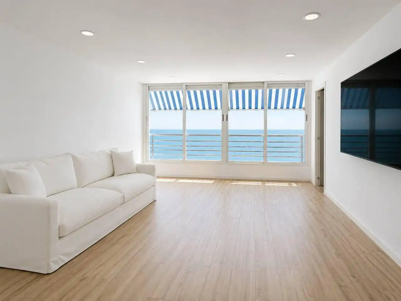 Living room of Flat for sale in Alicante / Alacant  with Air Conditioner, Heating and Private garden