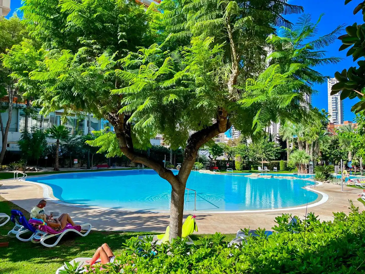 Piscina de Dúplex en venda en Benidorm amb Aire condicionat, Calefacció i Jardí privat