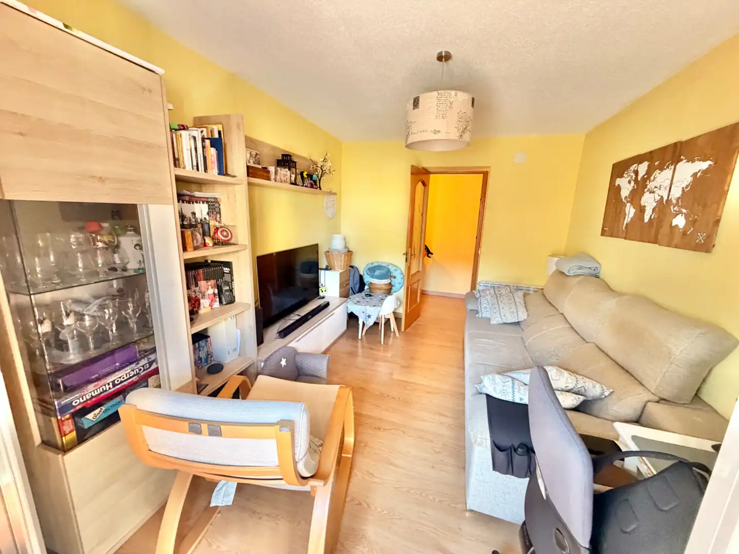 Sala de estar de Piso en venta en  Madrid Capital con Aire acondicionado y Calefacción